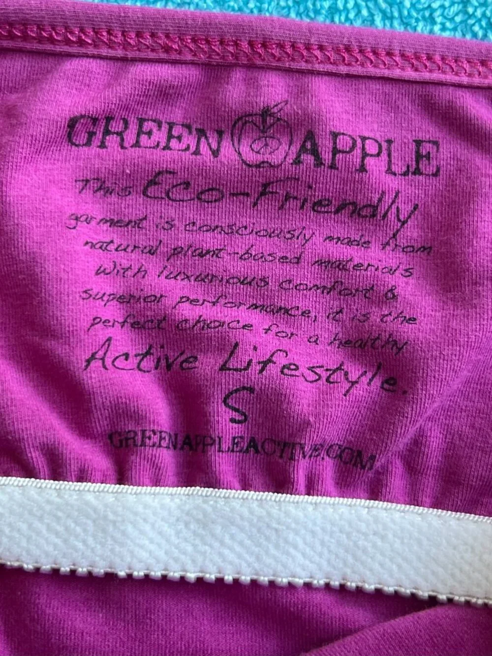Green Apple Active Tank Top - Pink & Teal Print - Picture 3 of 4